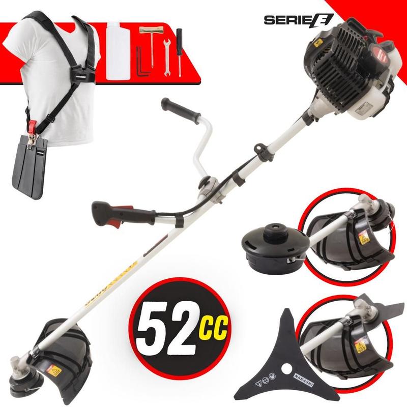 Roçadeira Kawashima KW52-LE À Gasolina 2T 52cc Lateral Com Guidão
